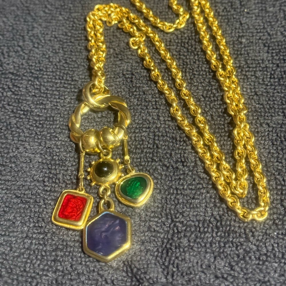 Robert Rose Colorful Costume necklace
